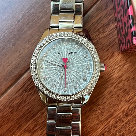 Betsey Johnson silver watch - Picture 2 of 6